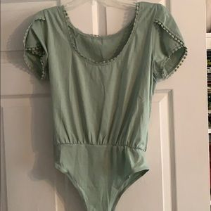 Light olive green bodysuit
